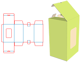 Pair of intubated boxes