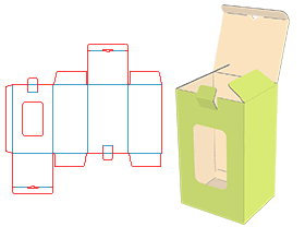 Pair of intubated boxes