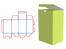 Lock Bottom Tube Type box