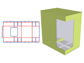 Six-piece tube box, up and down plug-in structure,