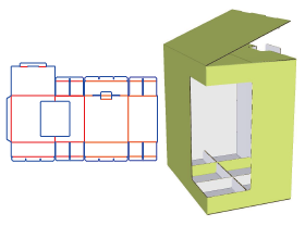 Six-piece tube box, Cover lock,All-in-one molding,