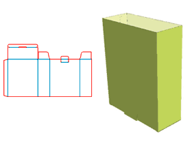 Tubular opening structure design box type