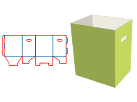 Tubular opening structure design box type