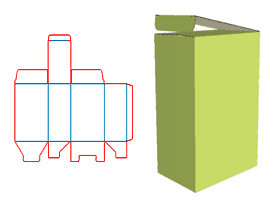 Lock bottom tube box