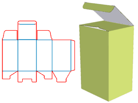 Lock bottom tube box