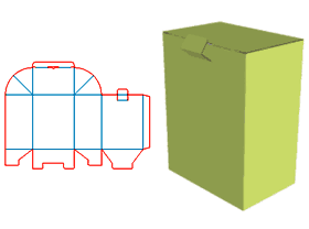 Lock bottom tube box