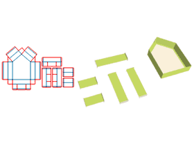 compose type packaging design/Disc-type bottom buc