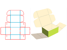 Cardboard Flip Airplane box