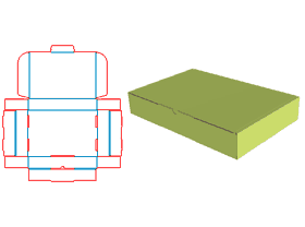 Self-locking tray box