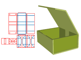 Flip hand box