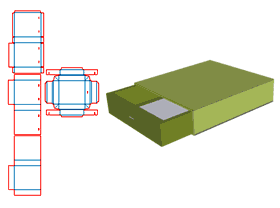 Drawer Type Boutique Box,V-Groove