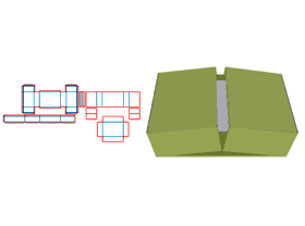 Double-door flip-top gift box