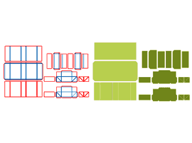 Foldable book-shaped boutique box, half-worn X, le