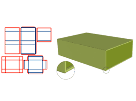 Book-style flip-top boutique box