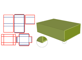 Book-style flip-top boutique box