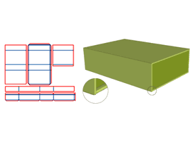 Box shell gray board V-groove, Inner box edging, paper-covered edging,V slot gift box, man