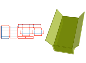 Double-door flip-top gift box