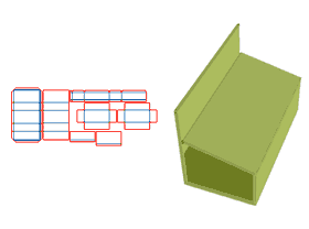 Double-door flip-top gift box