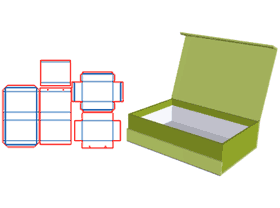Double-door flip-top gift box