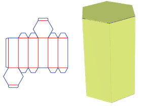 Hexagon Column Box