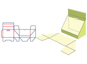 Separation type lock bottom display box
