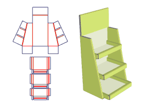 Closet Type display stand