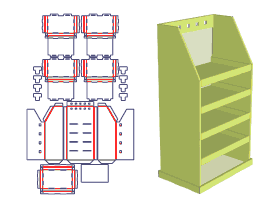 Closet Type display stand