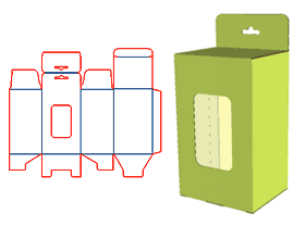 Double-in-button tube box