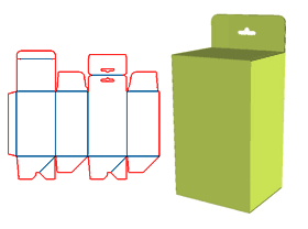 Automatic bottom-locking tubular box