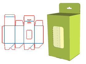 Automatic bottom-locking tubular box