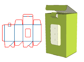 Automatic bottom-locking tubular box