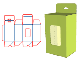 Automatic bottom-locking tubular box