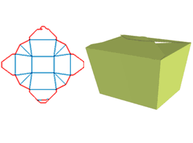 Hetero-shaped cartons