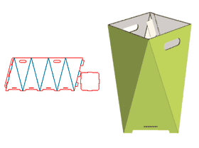 Hetero-shaped cartons