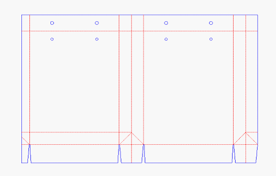 paper handle bag box template