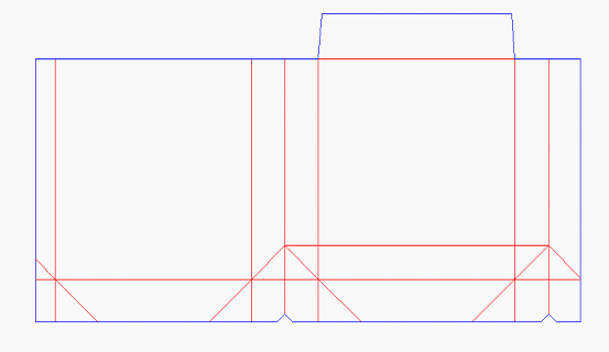 paper handle bag box template