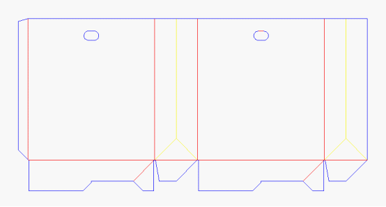 paper handle bag box template