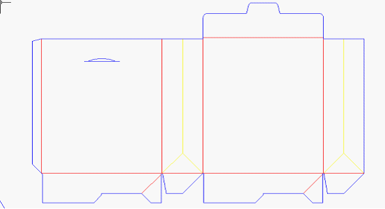 paper handle bag dieline box template