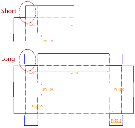 Drop down options - Flap Style