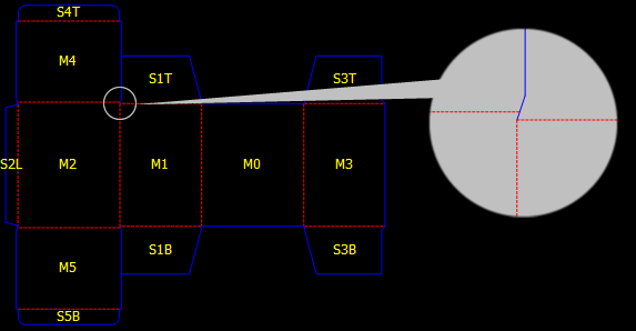 Mathematical logic - One caliper offset between top panel and dust flap