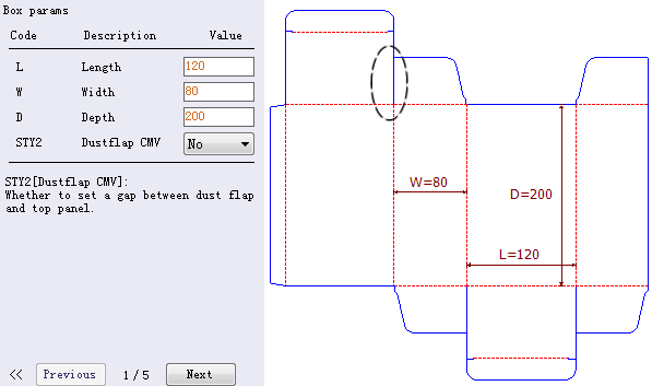 Operational logic - Set 'dustflap CMV' at 'no' on first step