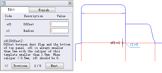 Operational logic - Set 'dustflap CMV' at 'no' on first step